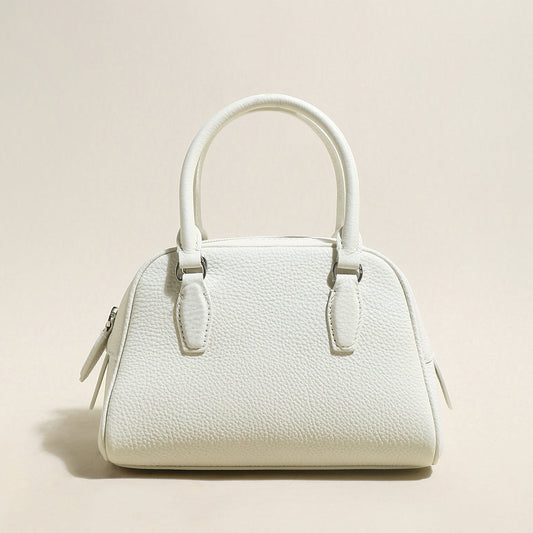 Simple Leather Bowling Bag